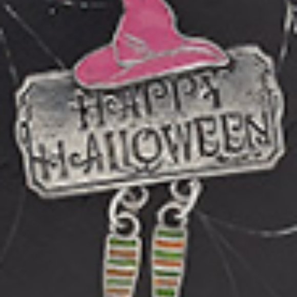 Happy Halloween Witchy Leg Pendant - Picture 3 of 7